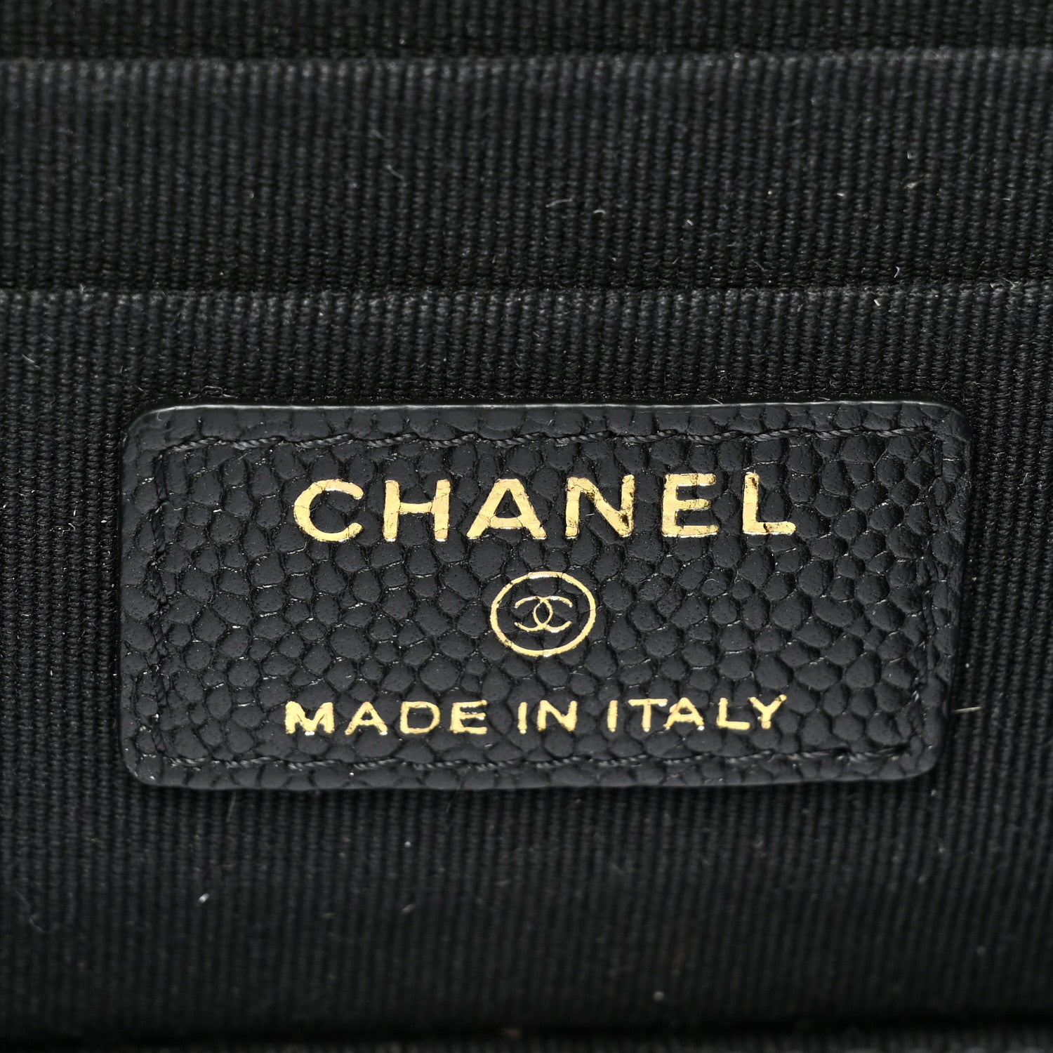 Chanel Caviar Quilted Small Vanity Case With Chain Black 6 of 11