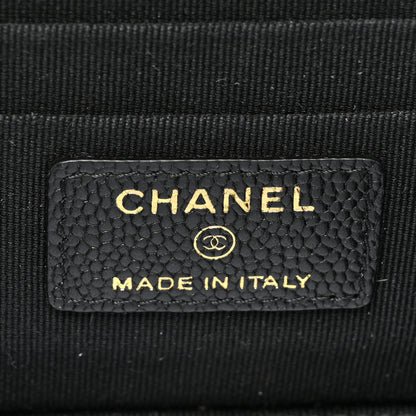 Chanel Caviar Quilted Small Vanity Case With Chain Black 6 of 11