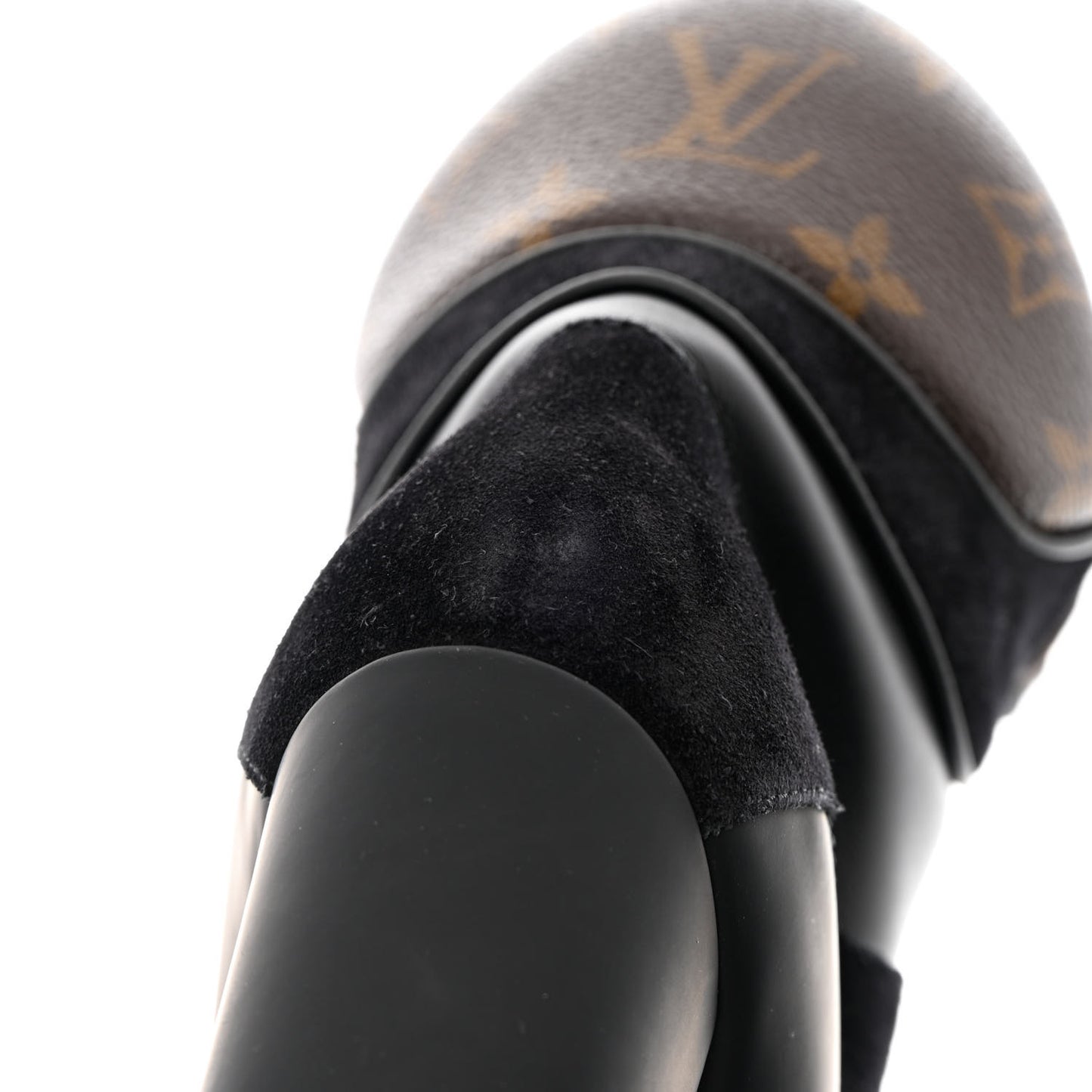 Suede Calfskin Monogram Star Trail Ankle Boots 40 Black