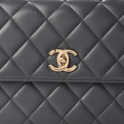 Chanel Lambskin Quilted Medium Trendy CC Flap Dual Handle Bag Grey 11 of 11