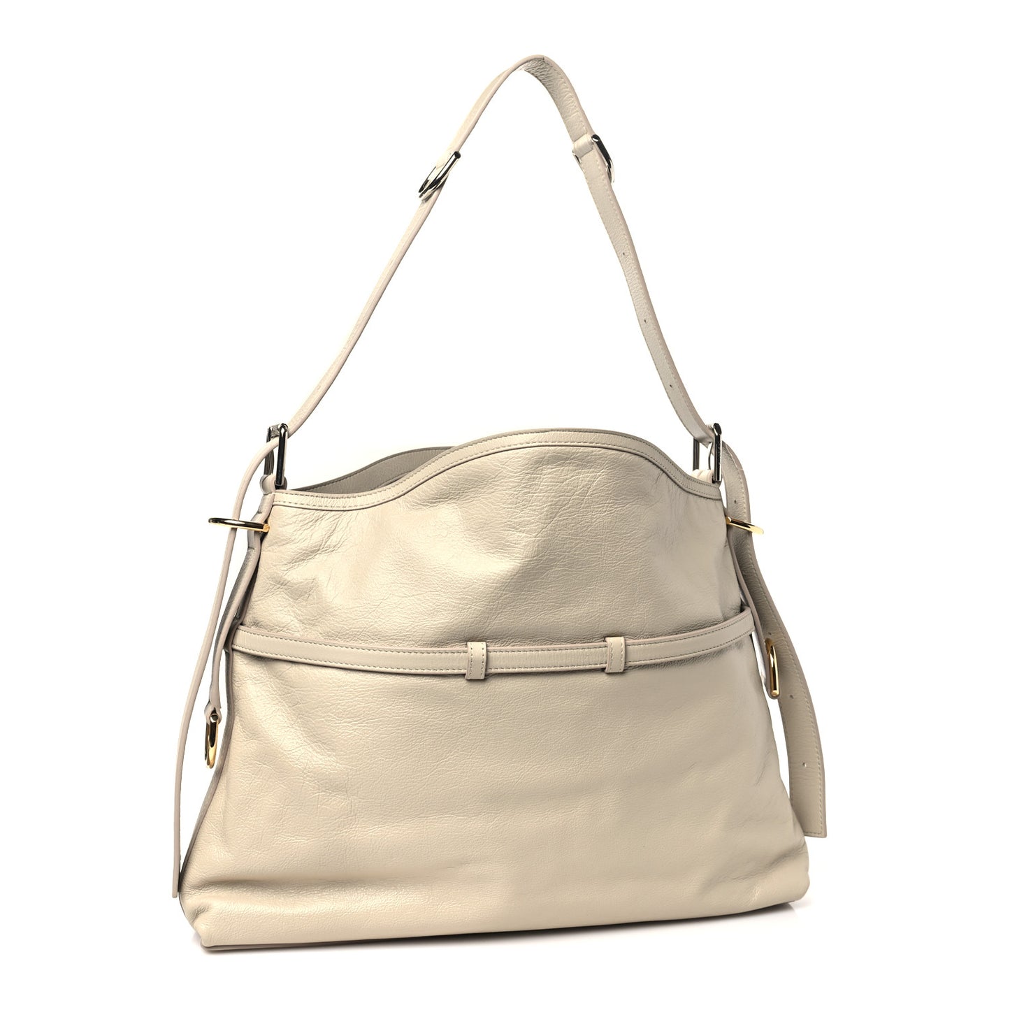 Calfskin Medium Voyou Bag Natural Beige