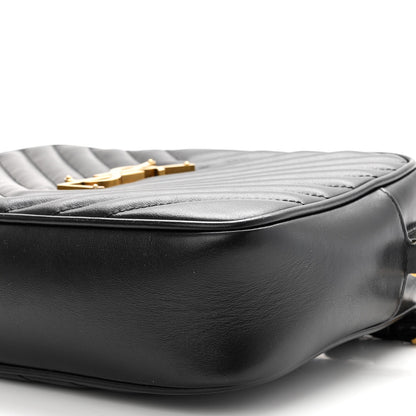 Saint Laurent Calfskin Matelasse Monogram Lou Camera Bag Black 9 of 10