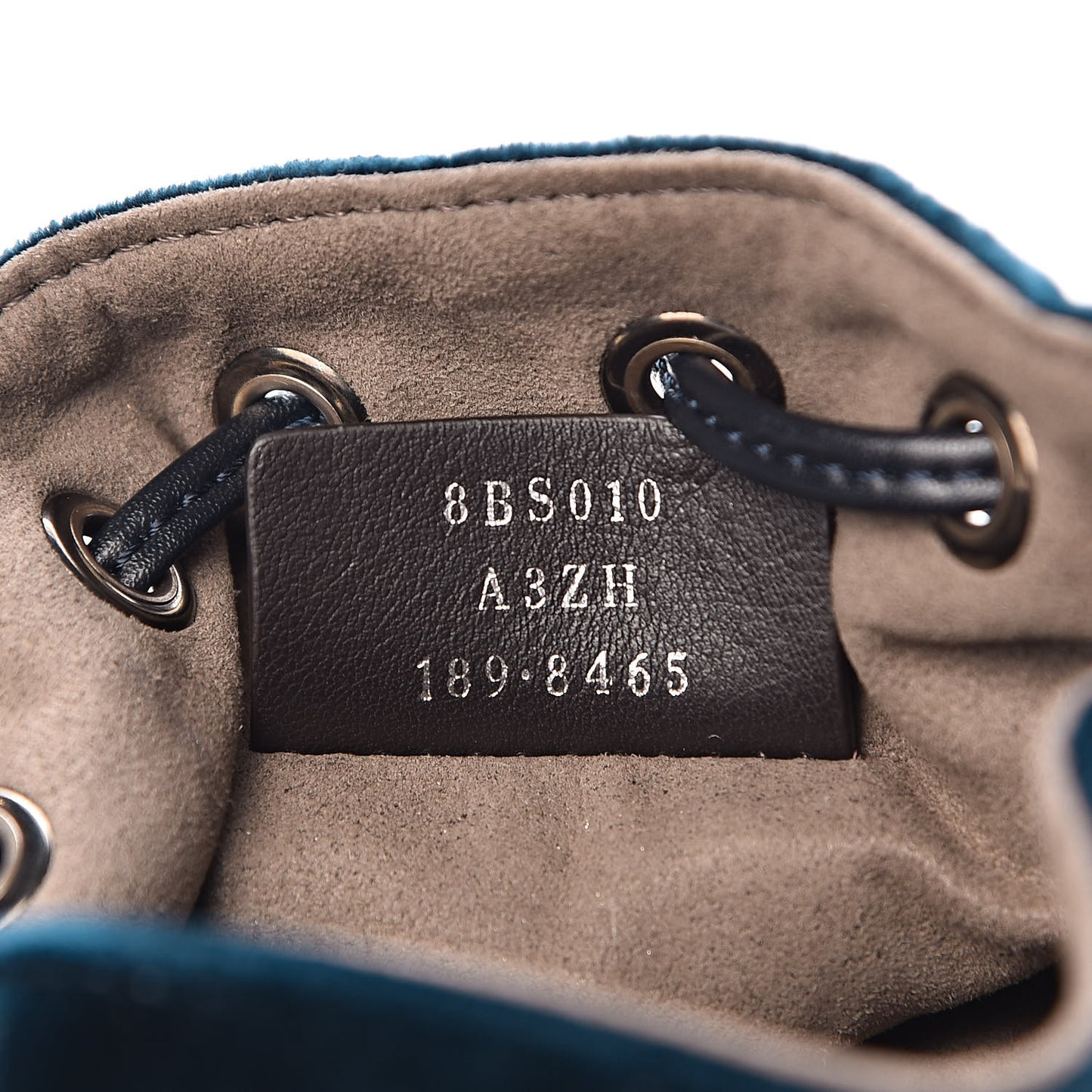 Velluto Crystal F is Mini Mon Tresor Bucket Bag Blue Notte