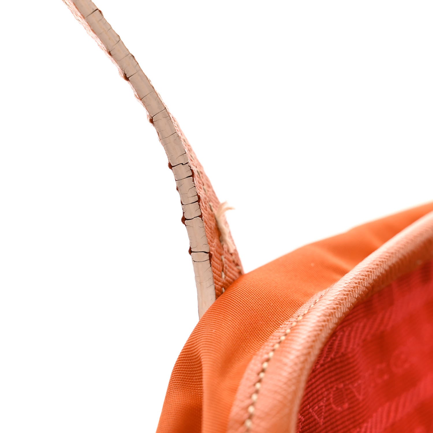Prada Tessuto Nylon Saffiano Tote Giallo 12 of 13