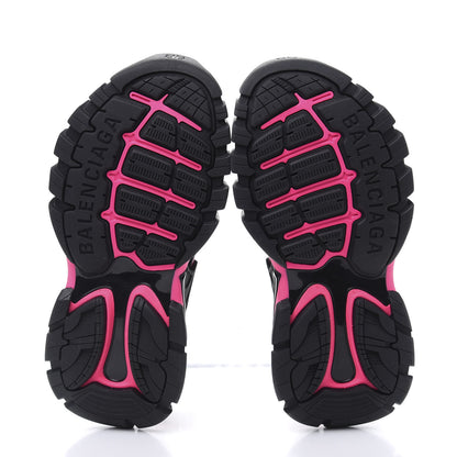 Balenciaga Rubber Neoprene Bi-Color Womens Track Sandals 37 Black Fluo Pink 6 of 8
