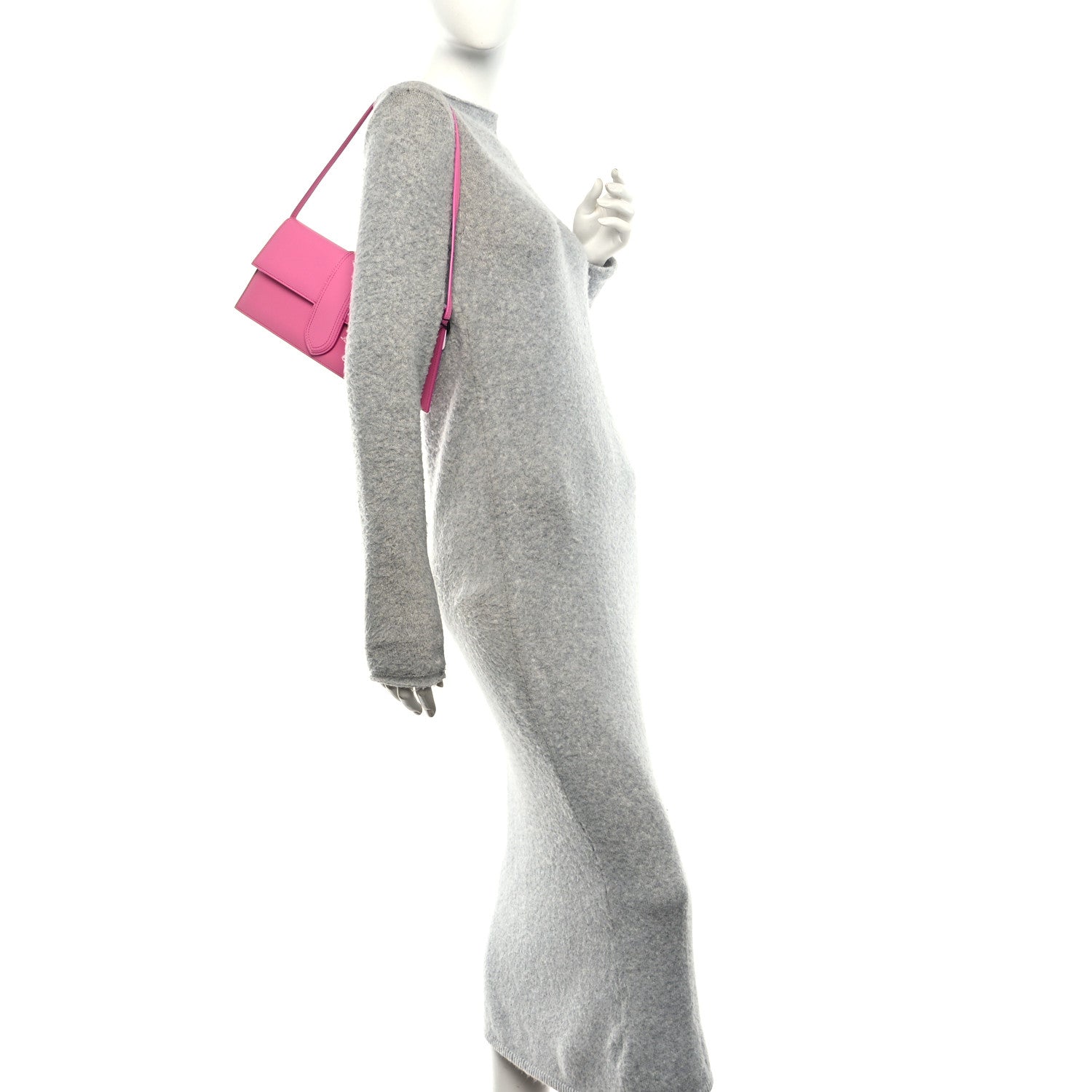 Jacquemus Smooth Calfskin Le Bambino Long Flap Pink 2 of 9