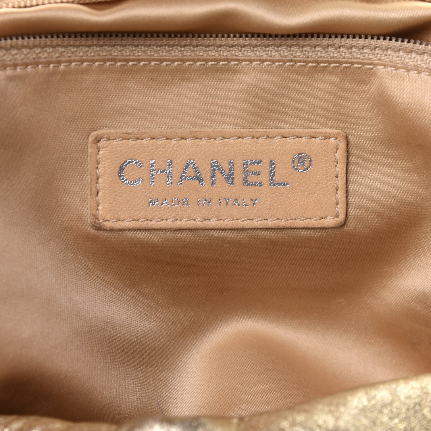 Chanel Metallic Lambskin Perforated Hollywood Accordion Flap Bag Gold 11 of 23