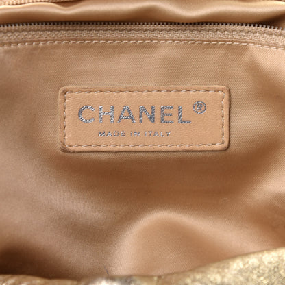Chanel Metallic Lambskin Perforated Hollywood Accordion Flap Bag Gold 11 of 23
