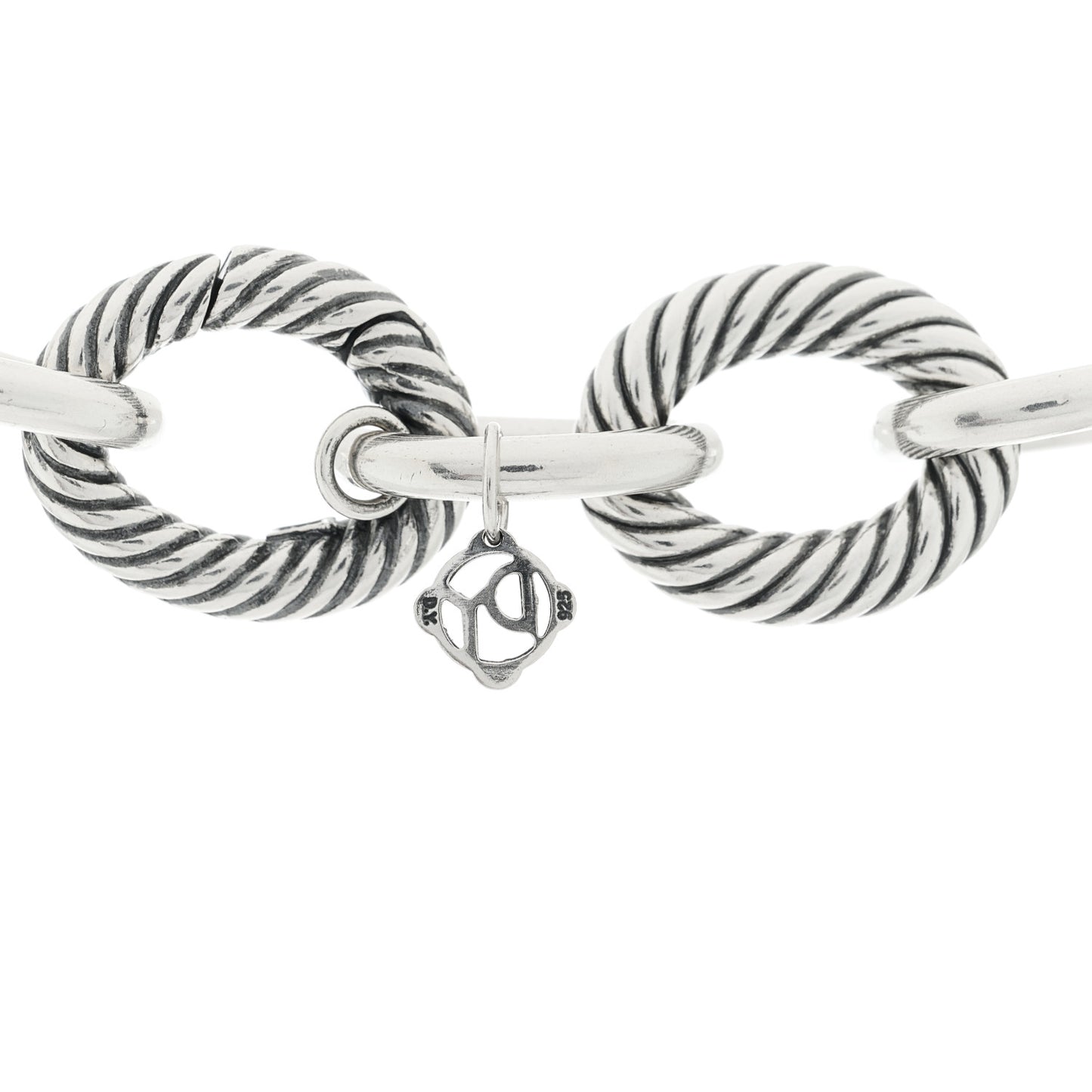 Sterling Silver 18mm Oval Link Necklace