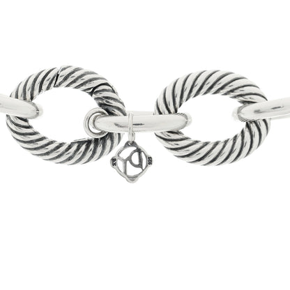 David Yurman Sterling Silver 18mm Oval Link Necklace 4 of 4