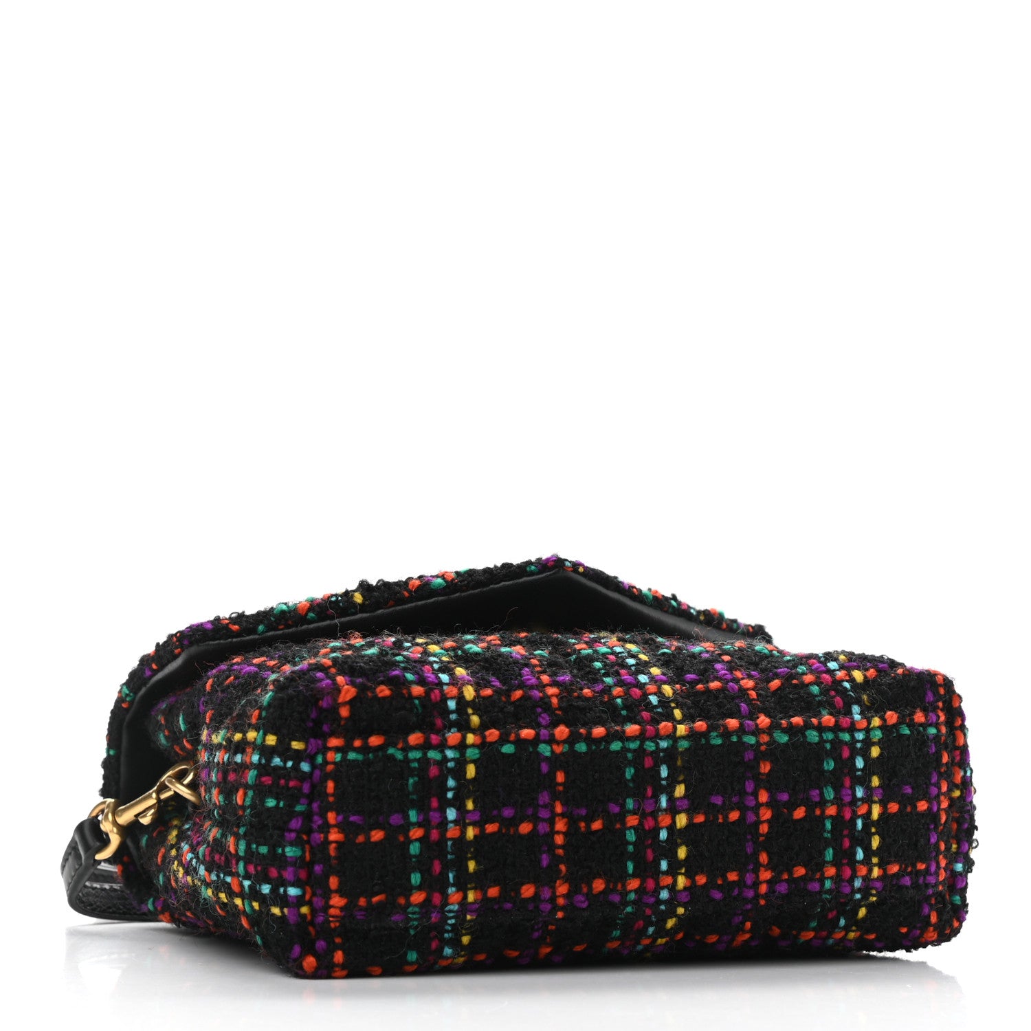 Saint Laurent Tweed Toy Loulou Shoulder Bag Black 4 of 11