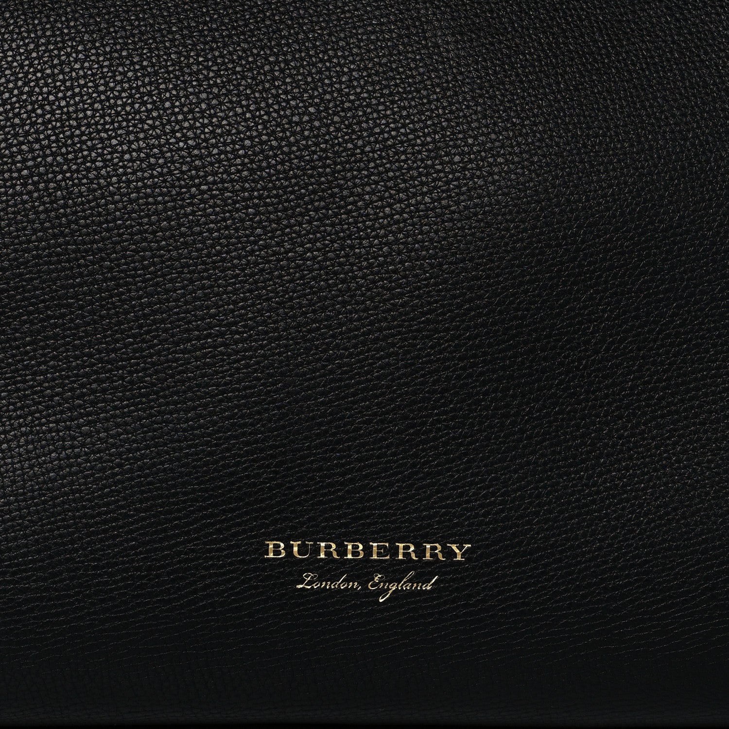 Burberry Grainy Calfskin House Check Large Banner Tote Black 9 of 11