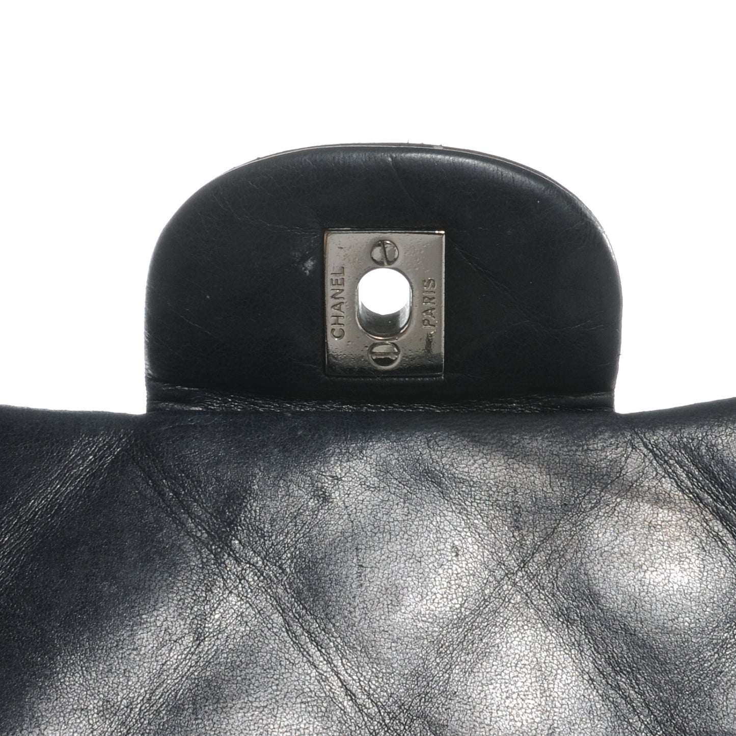 Lambskin Jumbo Single Flap Black