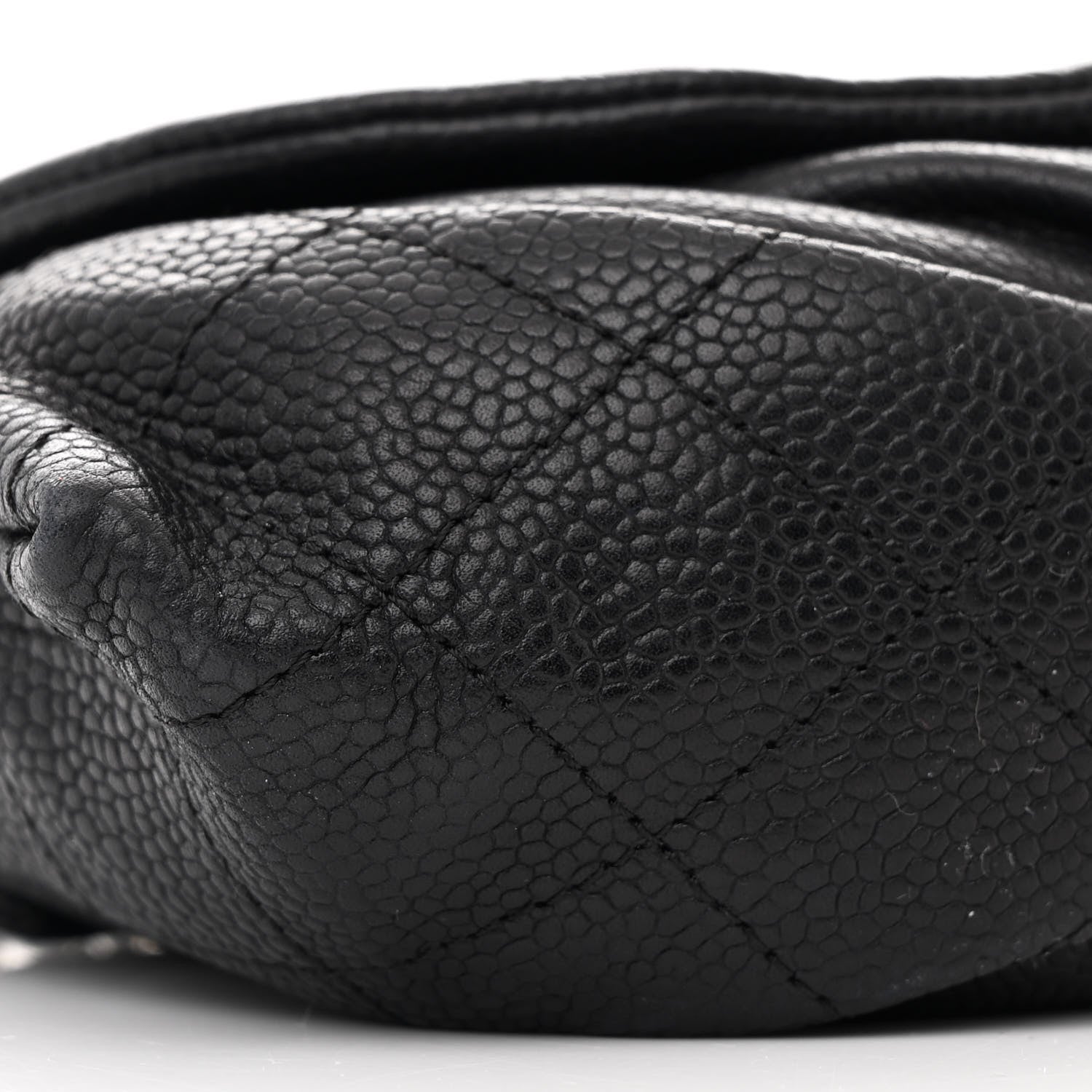 Chanel Caviar Half Moon Wallet On Chain WOC Black 10 of 12