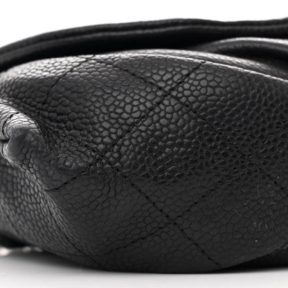 Chanel Caviar Half Moon Wallet On Chain WOC Black 10 of 12