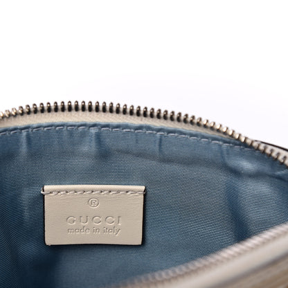 Gucci X SEGA Calfskin GUCCY Stars Mini Dome Shoulder Bag Mystic White Gold 7 of 9