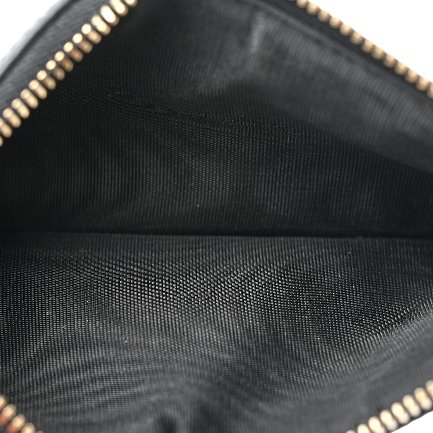 Christian Dior Grained Calfskin Saddle Chain Wallet Pouch Black 6 of 13