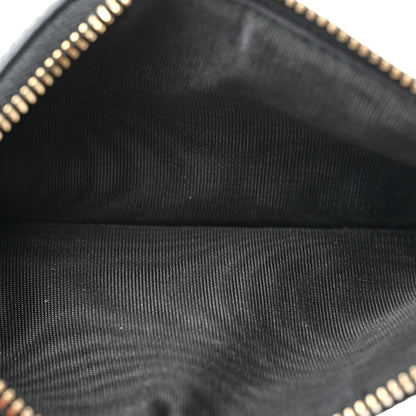 Christian Dior Grained Calfskin Saddle Chain Wallet Pouch Black 6 of 13