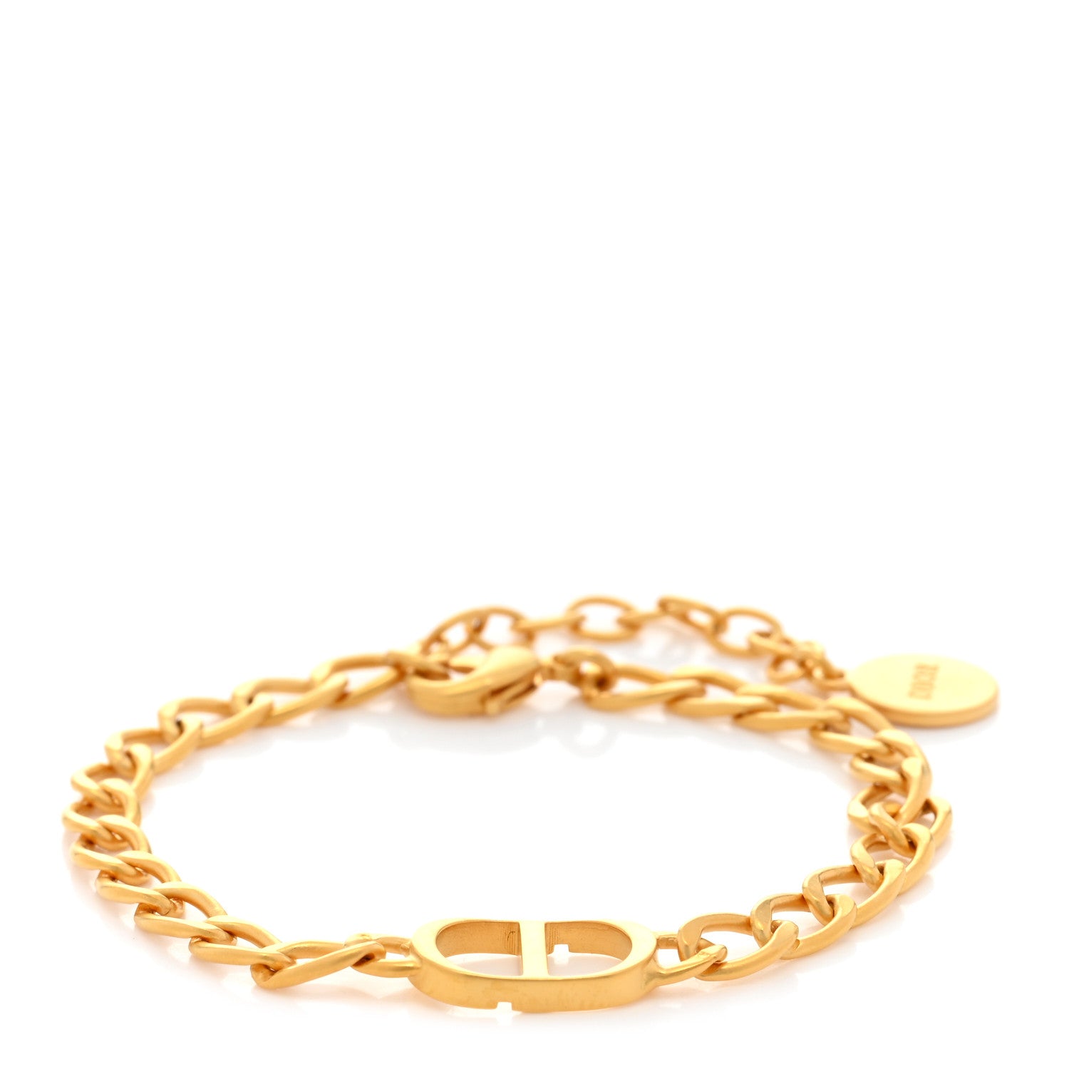 Christian Dior Metal Petit CD Chain Bracelet Gold 1 of 4