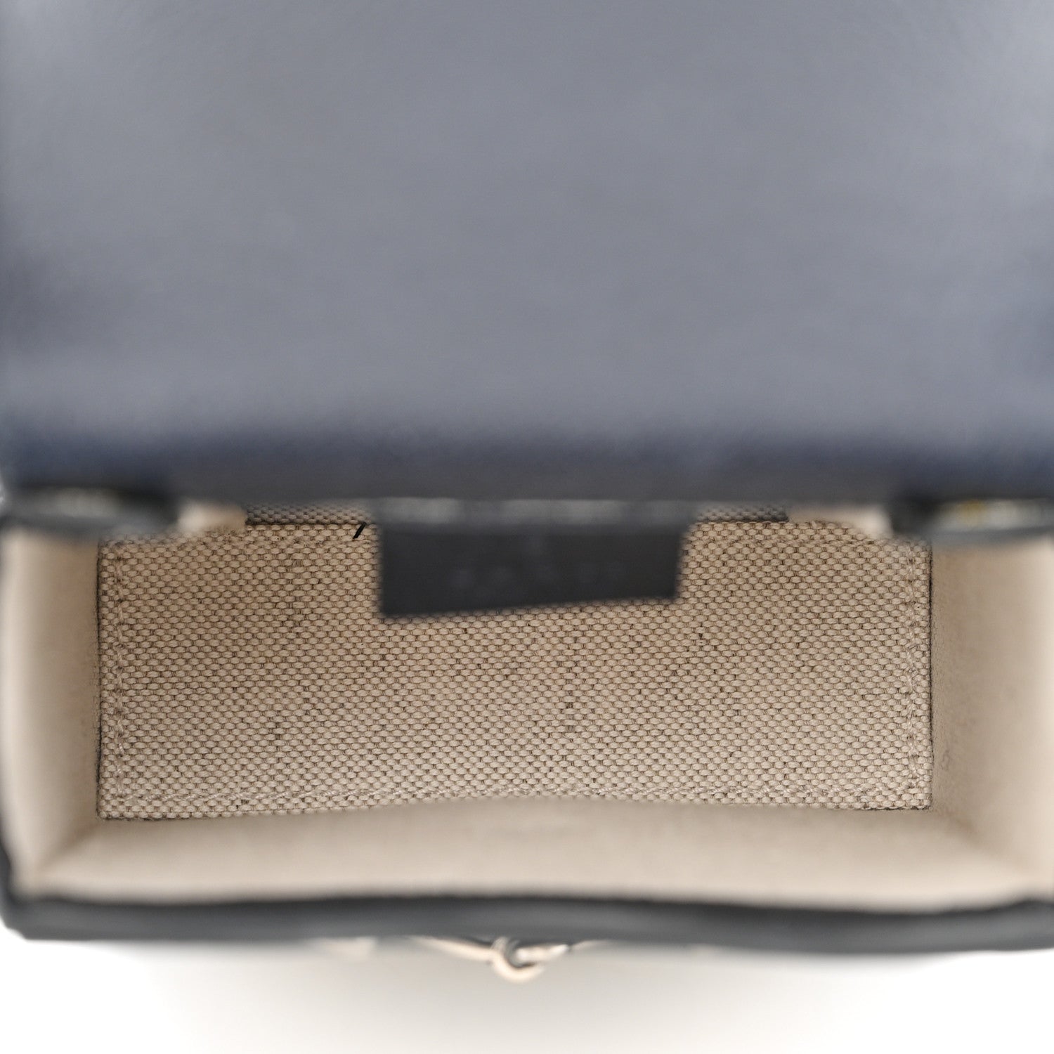 Gucci GG Supreme Monogram Textured Dollar Calfskin Mini Horsebit 1955 Crossbody Bag Beige Blue 5 of 13