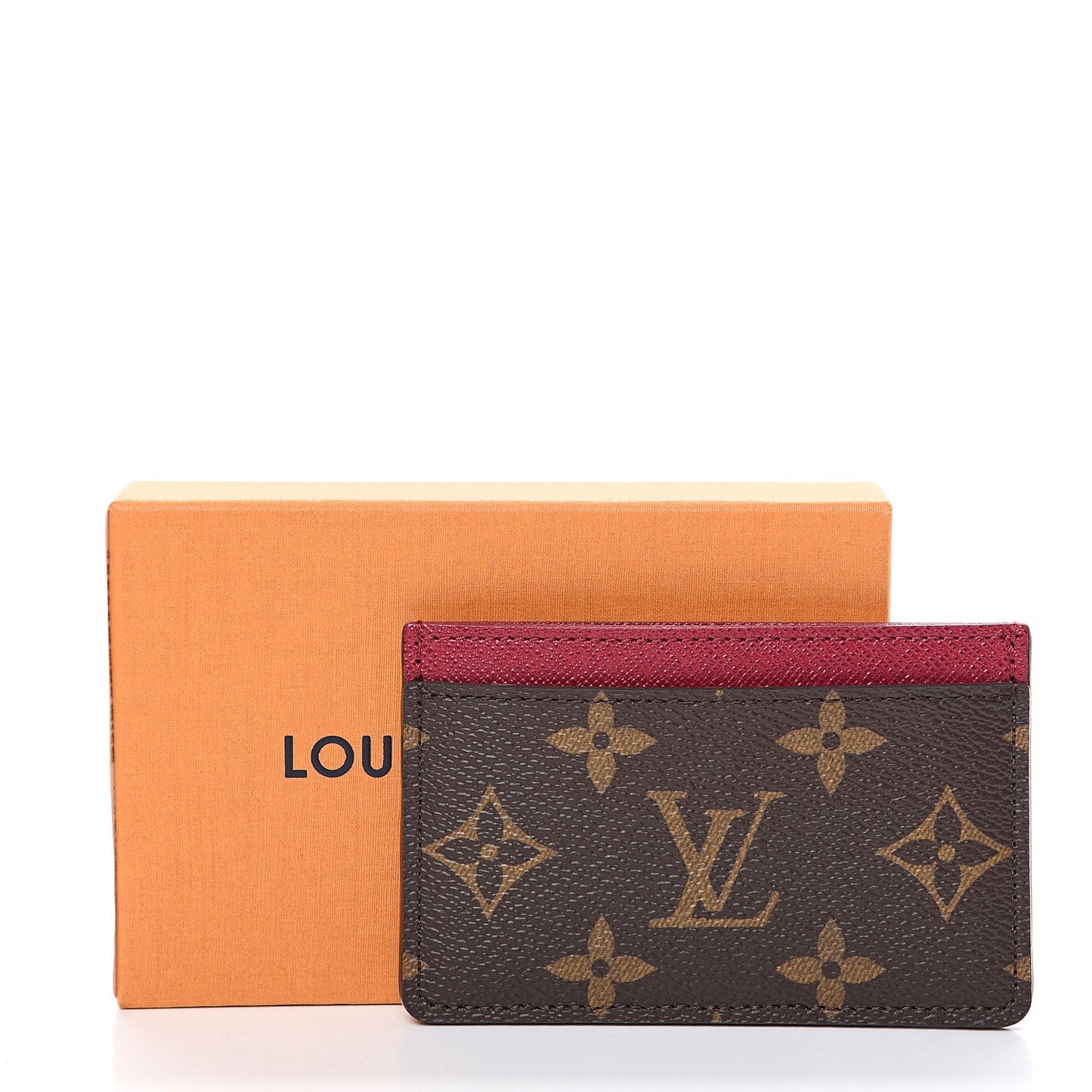 Monogram Card Holder Fuchsia