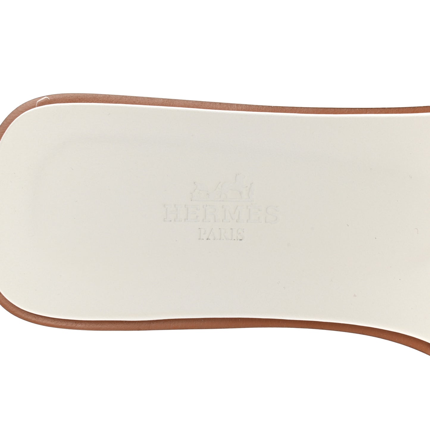 Box Calfskin Oran Sandals 37.5 White