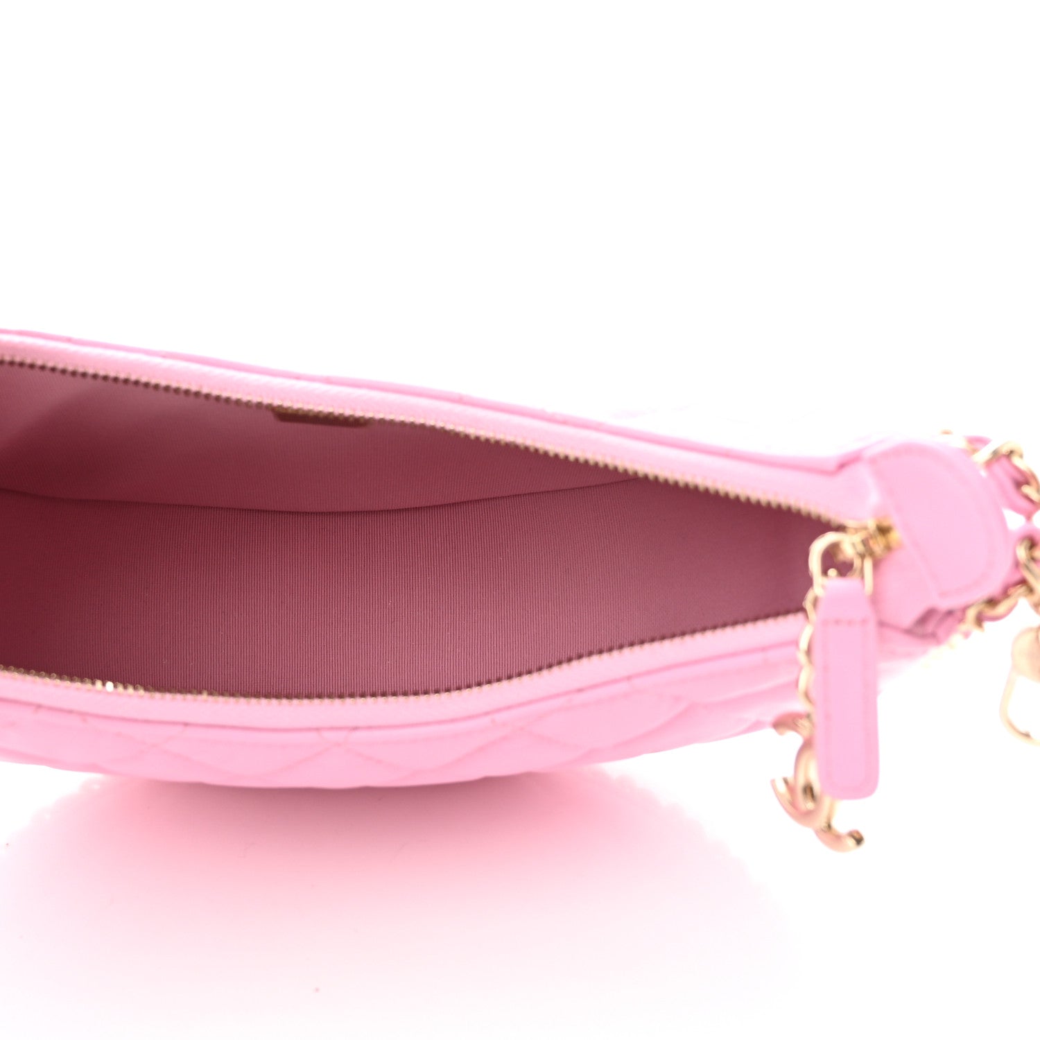 Chanel Lambskin Quilted Small Hobo Bag Pink 5 of 10