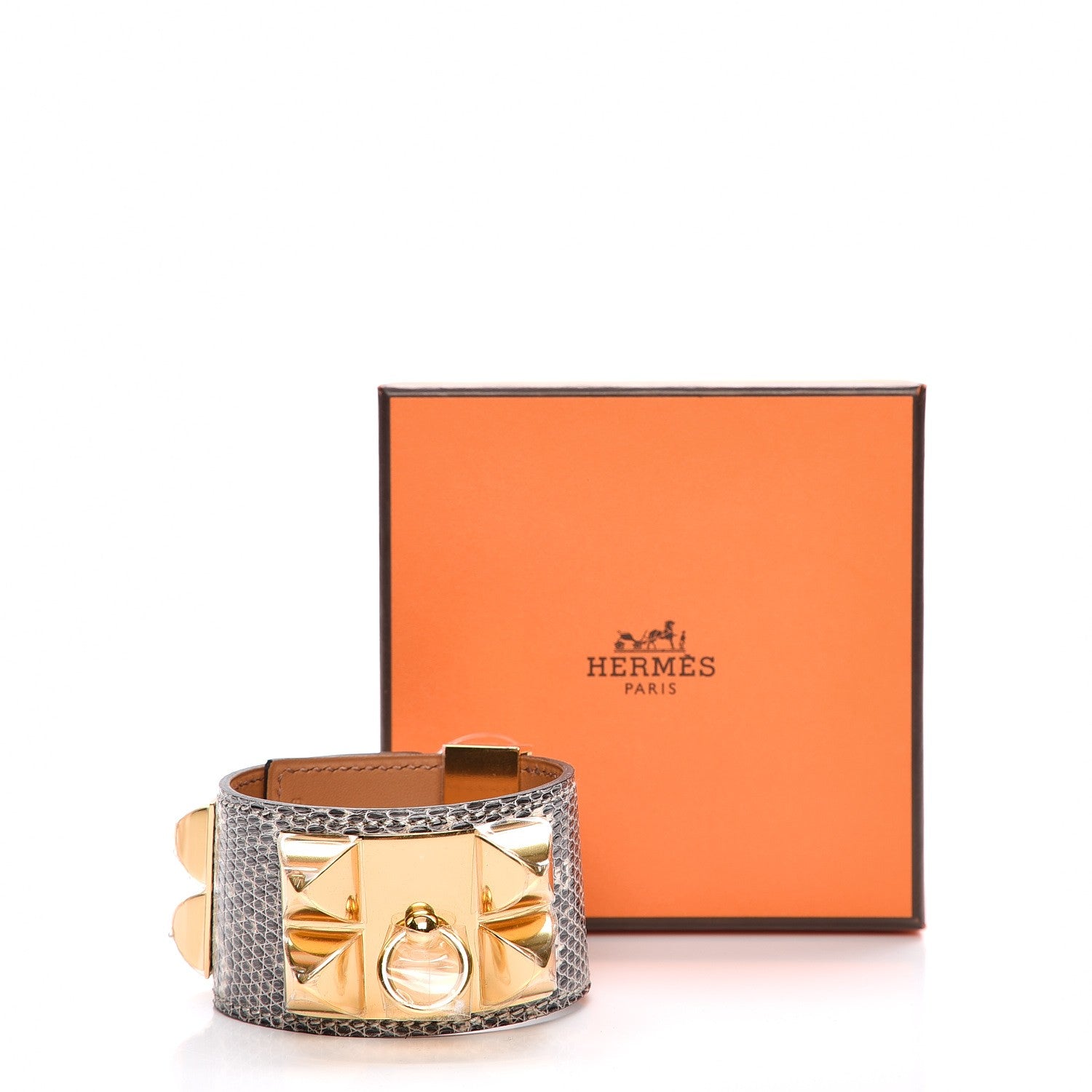 Hermes Lizard Collier De Chien CDC Bracelet S Ombre 8 of 8