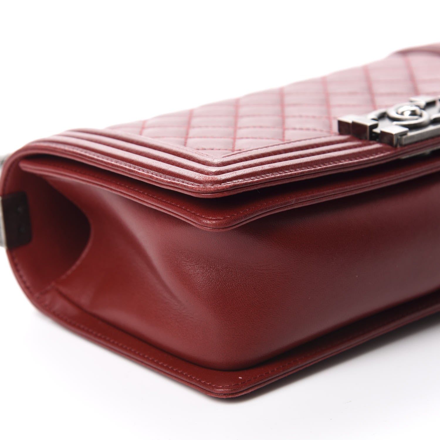Chanel Lambskin Quilted Medium Boy Flap Red 6 of 13