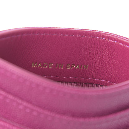 Chanel Caviar Quilted Boy Card Holder Fuchsia 7 of 9