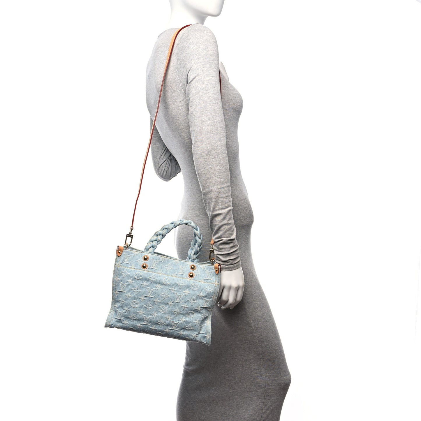 Monogram Washed Denim Let Go PM Sky Blue