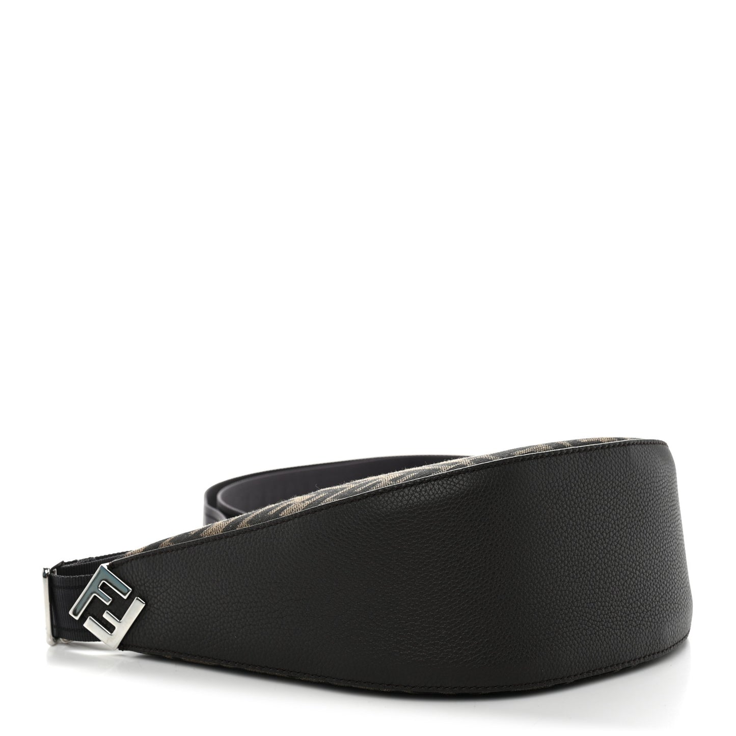 Fabric Jacquard FF Melon Bag Tobacco Black