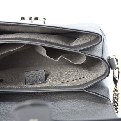 Gucci Dollar Calfskin Interlocking G Top Handle Shoulder Bag Loess 4 of 9