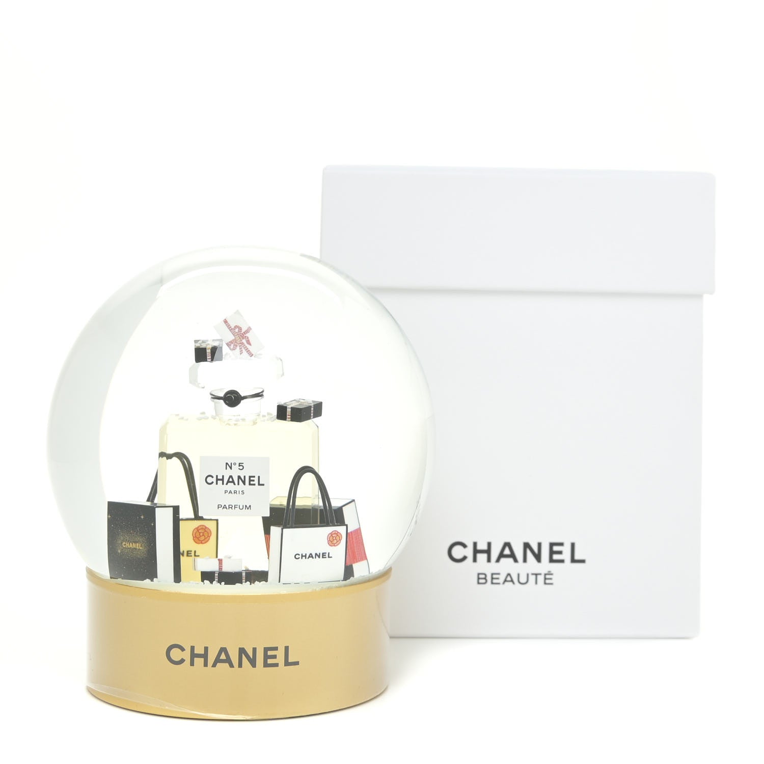 Chanel Glass N°5 Perfume Bottle Snow Globe 5 of 5