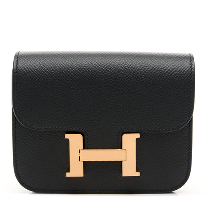 Hermes Epsom Constance Slim Wallet Black 1 of 11