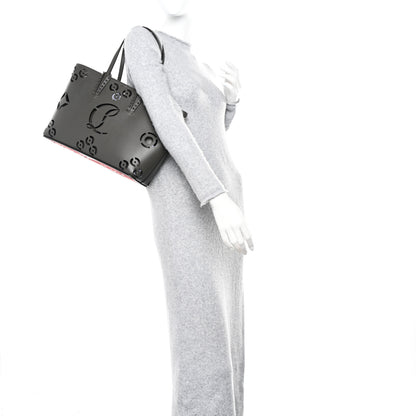 Christian Louboutin Calfskin Loubinthesky Perforated Small Cabata Tote Rocket 2 of 11
