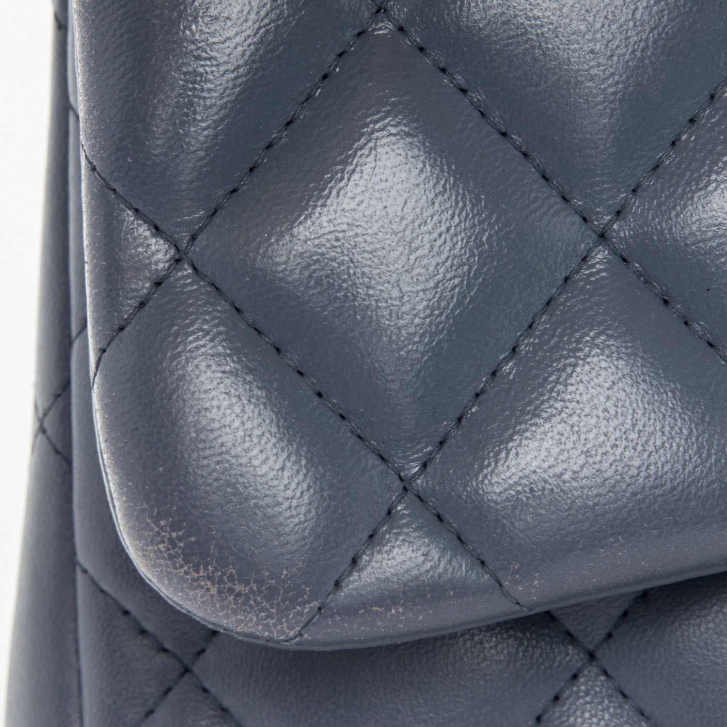 Chanel Lambskin Quilted Jumbo Double Flap Purple 10 of 13