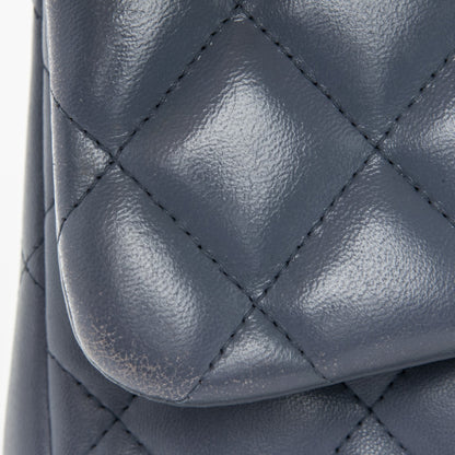 Chanel Lambskin Quilted Jumbo Double Flap Purple 10 of 13