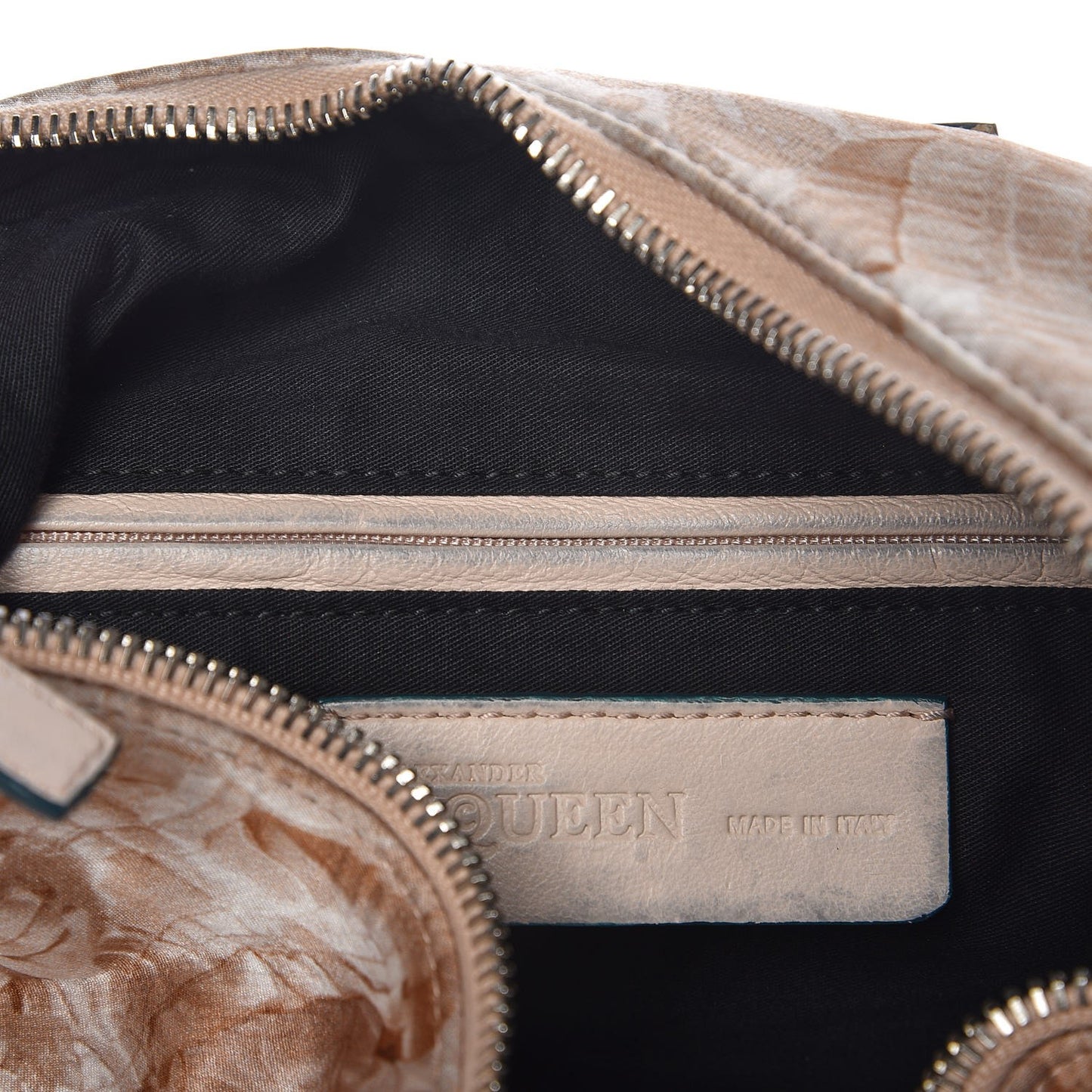 Silk Lace Print De Manta Clutch