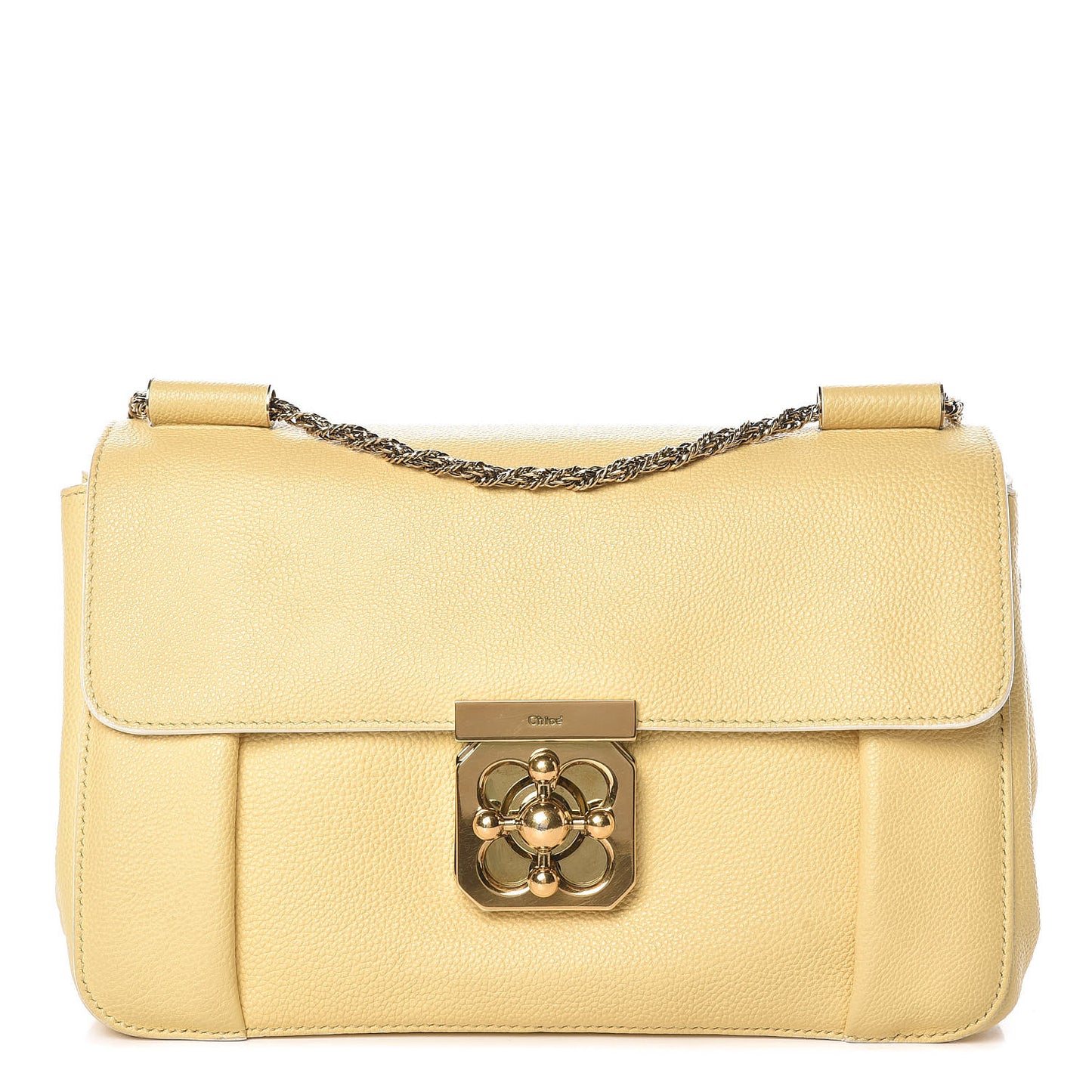 Goatskin Medium Elsie Shoulder Bag Sunlight