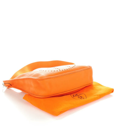 Hermes Taurillon Clemence Evelyne GM Orange 4 of 7