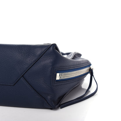 Balenciaga Veau Papier A6 Zip Around Tote Bleu Profond 10 of 11