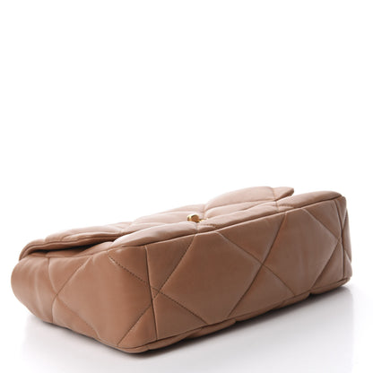 Chanel Lambskin Quilted Large 19 Flap Brown 4 of 10