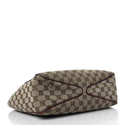 Gucci Monogram Medium Tote Red 3 of 6