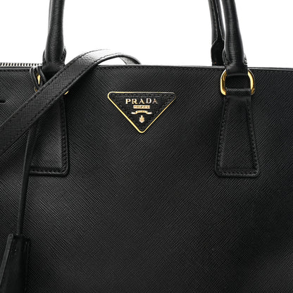 Prada Saffiano Medium Galleria Double Zip Tote Black 8 of 11