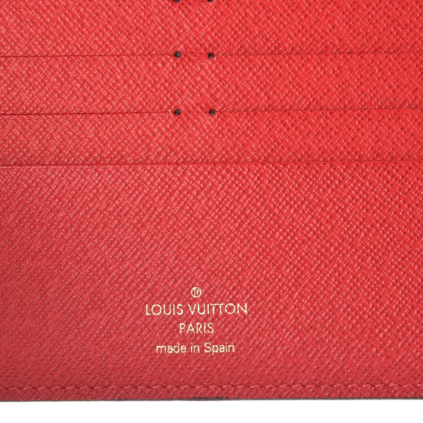 Damier Ebene Insolite Wallet Red