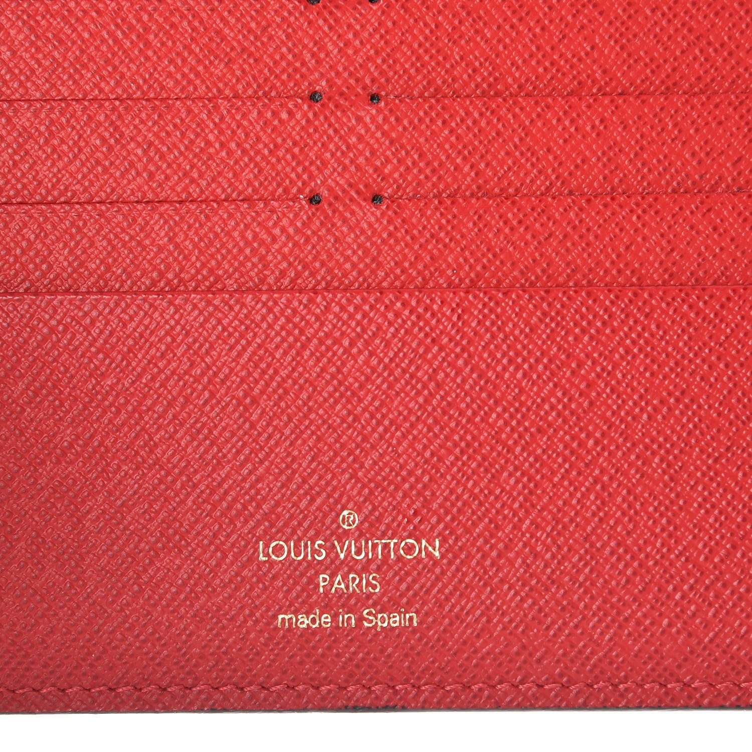 Louis Vuitton Damier Ebene Insolite Wallet Red 6 of 6