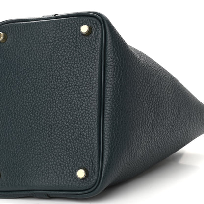 Hermes Taurillon Clemence Picotin Lock 18 PM Vert Cypress 10 of 11