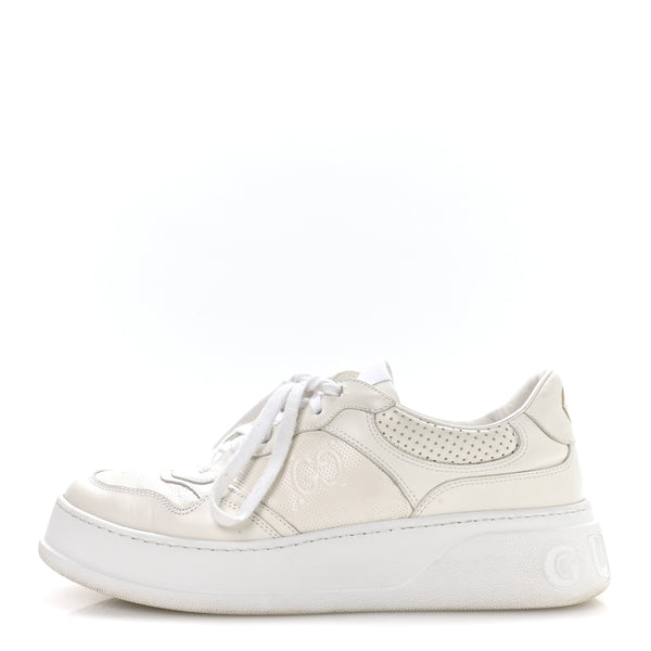 Gucci Calfskin GG Tennis Embossed Perforated Mens Interlocking G