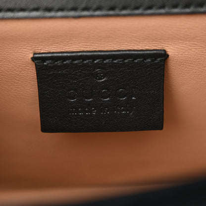 Gucci Velvet Crystal Mini Bee Broadway Shoulder Bag Black 6 of 12